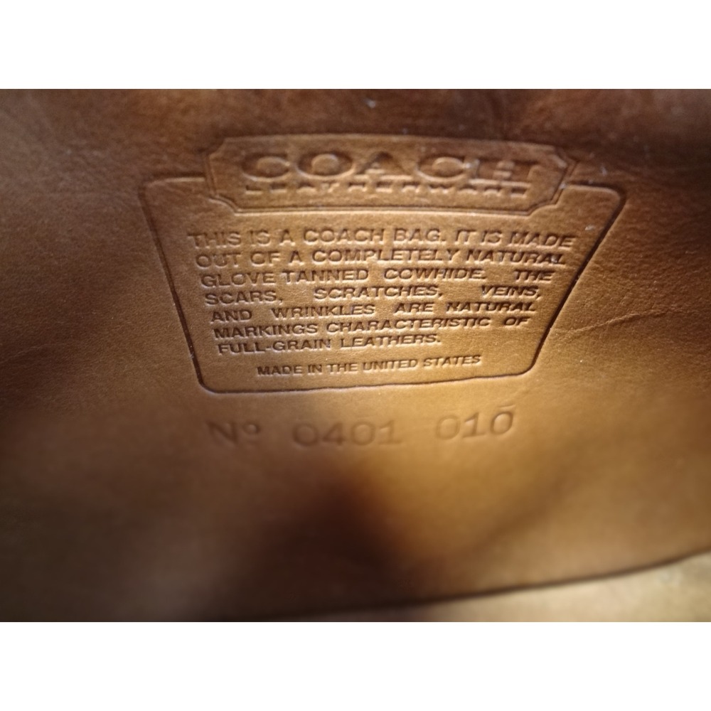 Coach Vintage British Tan Leather Crossbody Saddle Bag 9061 Made in USA - Picture 8 of 8